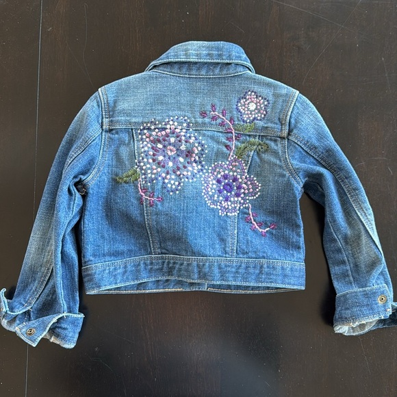 Embroidered Jean jacket size 3 - Picture 2 of 3